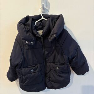 Zara Dark Blue Kids Puffer Coat